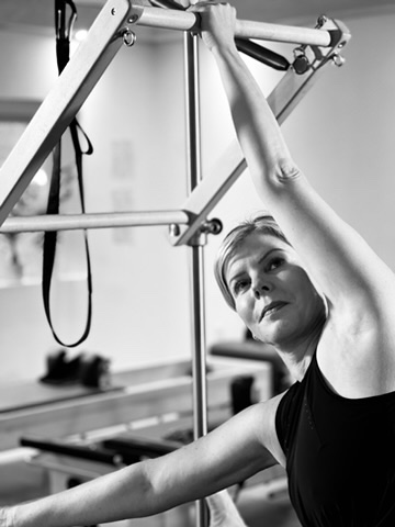 Classical Pilates session in progress at Heart of Movement studio — serving Oakville, Burlington and Mississauga clients